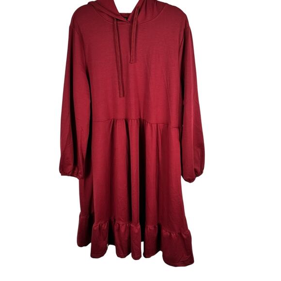 BloomChic Dresses & Skirts - BloomChic Red Pullover Hoodie Dress Size 18–20